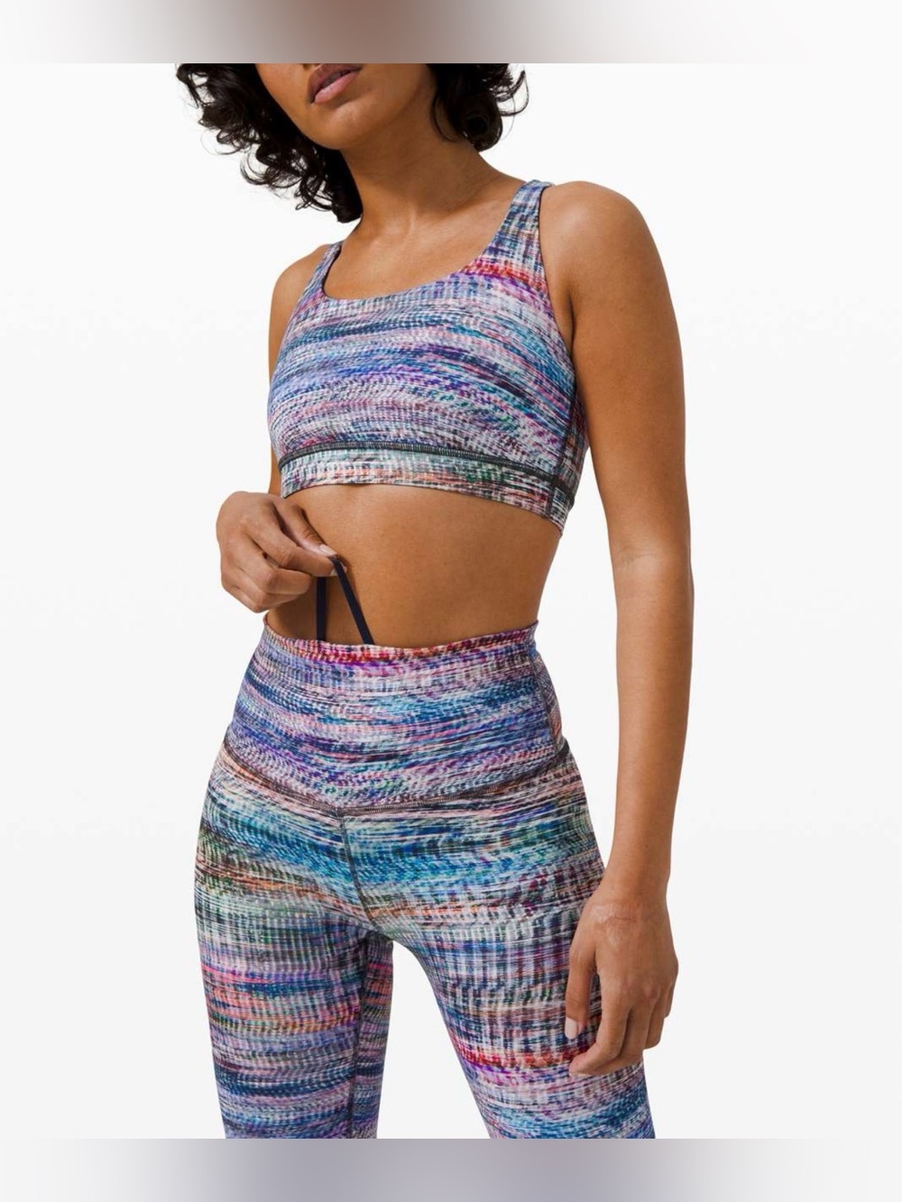 Lululemon Wunder Train 25” Digital Oasis White Multi Size 10